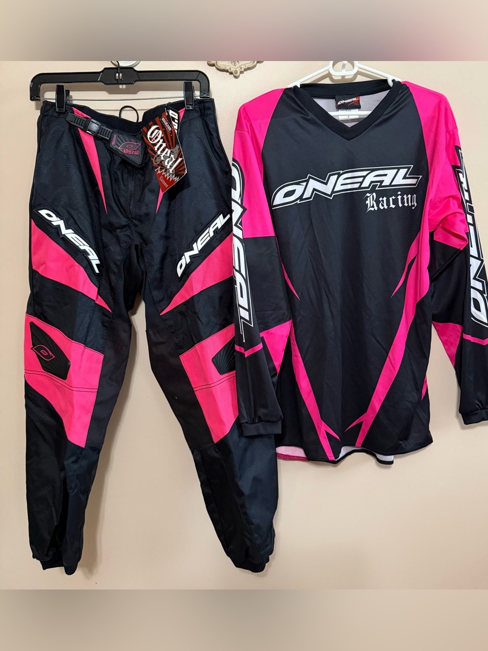 NWT Women’s Vintage O’Neal Racing Motocross  Riding Gear Sz 9/10 Pants & L Top